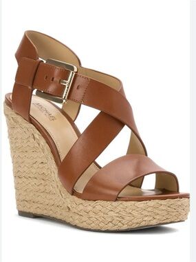 Michael Michael Kors Woman's Giovanna Wedge Sandal SZ 9